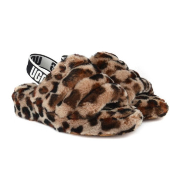 UGG Fluff Yeah Slide Leopard