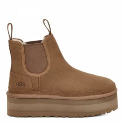 UGG Neumel Platform Chelsea Chestnut New