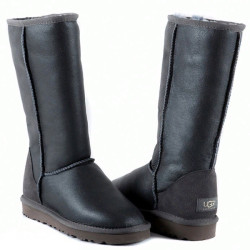 UGG Tall Zip Metallic Grey