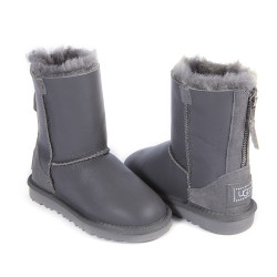 UGG Kids ZIP Metallic Grey UGG Kids ZIP Metallic Grey