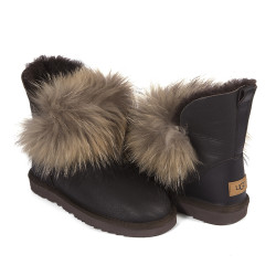 UGG Irina Fur Gun II Metallic Chocolate