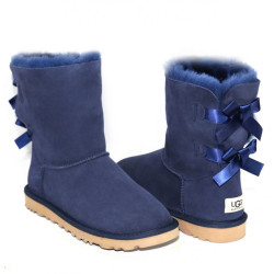 UGG Bailey Bow Short Navy UGG Bailey Bow Short Navy