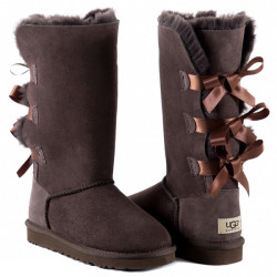 UGG Bailey Bow Tall Chocolate