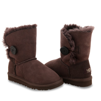 UGG Kids Bailey Button Chocolate UGG Kids Bailey Button Chocolate