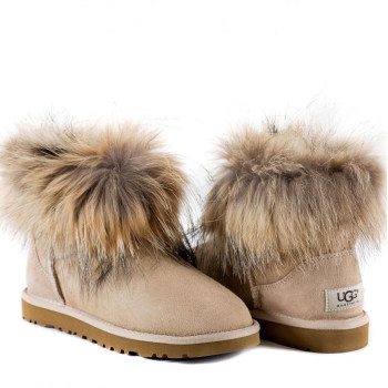 UGG Fox Fur Sand