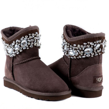 UGG Jimmy Choo Crystals Chocolate