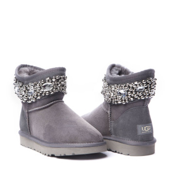 UGG Jimmy Choo Crystals Grey