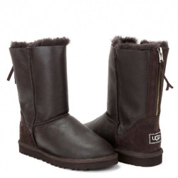 UGG Short Zip Metallic Chocolate UGG Short Zip Metallic Chocolate