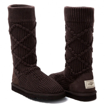 UGG Argyle Knit Chocolate