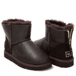UGG Men's Mini Zip Metallic Chocolate UGG Men's Mini Zip Metallic Chocolate