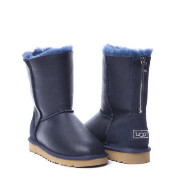 UGG Short Zip Metallic Navy