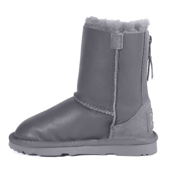 UGG Kids ZIP Metallic Grey