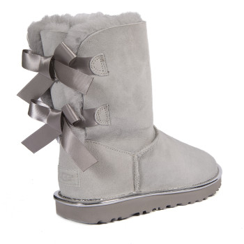 UGG Bailey Bow Metallic Geyser II
