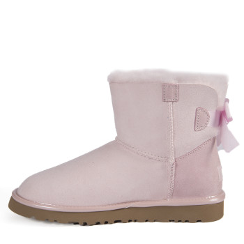 UGG Mini Bailey Bow II Metallic Seashe Pink