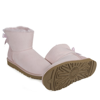 UGG Mini Bailey Bow II Metallic Seashe Pink