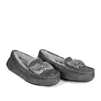 UGG Moccasins Dakota Arrows & Heart Grey