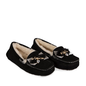 UGG Moccasins Dakota Arrows & Heart Black