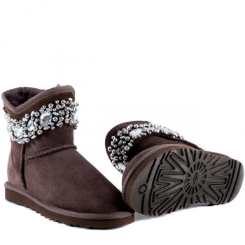 UGG Jimmy Choo Crystals Chocolate