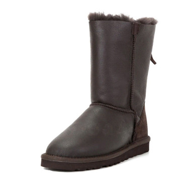UGG Short Zip Metallic Chocolate