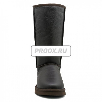 UGG Tall Zip Metallic Chocolate