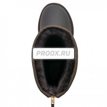 UGG Tall Zip Metallic Chocolate