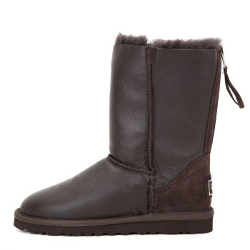 UGG Tall Zip Metallic Chocolate