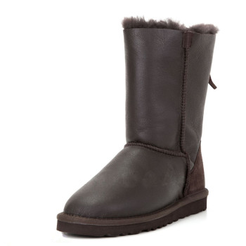 UGG Tall Zip Metallic Chocolate