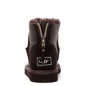UGG Men's Mini Zip Metallic Chocolate