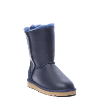 UGG Short Zip Metallic Navy
