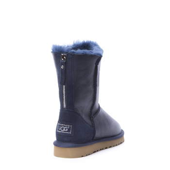 UGG Short Zip Metallic Navy