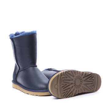 UGG Short Zip Metallic Navy