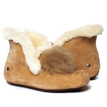 UGG Alena Pom Pom Chestnut