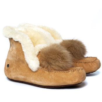 UGG Alena Pom Pom Chestnut