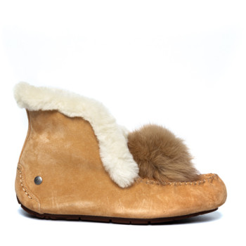 UGG Alena Pom Pom Chestnut