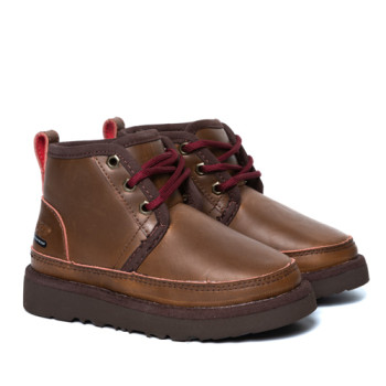 UGG Kids Boots Neumel Zip WP Chocolate