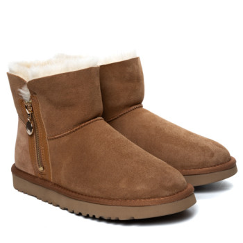 UGG Classic Mini Zipper Chestnut