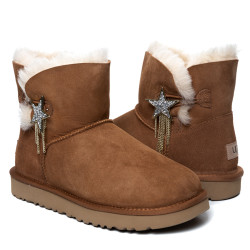 UGG Mini Bailey Button Star Chestnut UGG Mini Bailey Button Star Chestnut