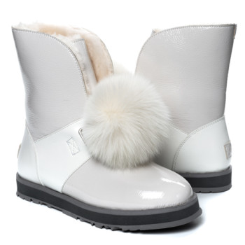 UGG Isley Patent Waterproof White