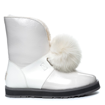 UGG Isley Patent Waterproof White