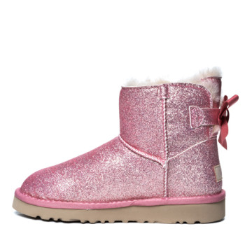 UGG Bailey Bow Mini Sparkle Boot Pink
