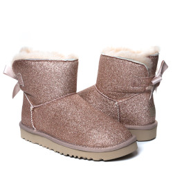 UGG Bailey Bow Mini Sparkle Boot Dusk