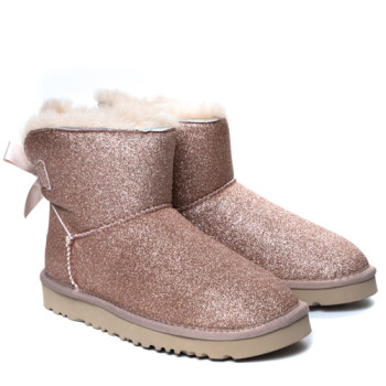 UGG Bailey Bow Mini Sparkle Boot Dusk