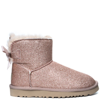 UGG Bailey Bow Mini Sparkle Boot Dusk