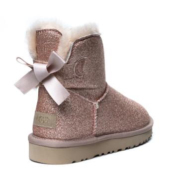 UGG Bailey Bow Mini Sparkle Boot Dusk