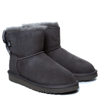UGG Bailey Bow Mini Customizable Grey UGG Bailey Bow Mini Customizable Grey