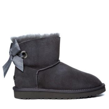 UGG Bailey Bow Mini Customizable Grey UGG Bailey Bow Mini Customizable Grey