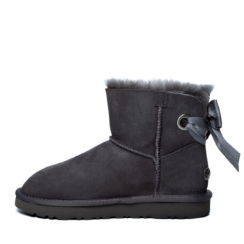 UGG Bailey Bow Mini Customizable Grey UGG Bailey Bow Mini Customizable Grey