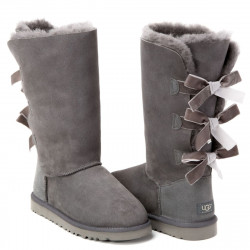 UGG Bailey Bow Tall Grey