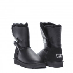 UGG Bailey Button Bling Metallic Black